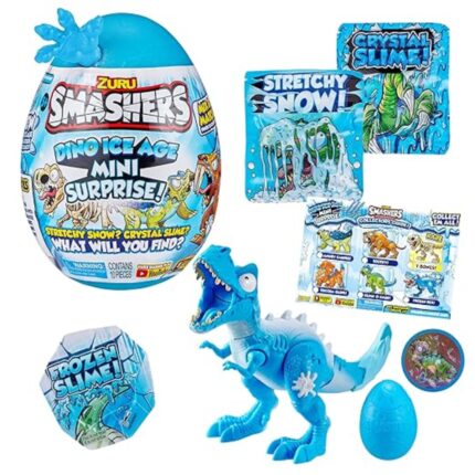 ZURU SMASHERS Dino Ice Age Mini Surprise Egg - T Rex,for Kid,multicolor