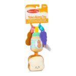 Melissa & Doug Multi-Sensory PB&J Take-Along Clip-On Baby Toy | Sensory Toy for Infants | Developmental Toy for Toddlers | 0+ | Gift for Baby Boys or Baby Girls - Image 7