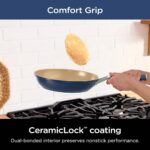 Ninja Ceramic Cookware Set, Extended Life 11-Piece Kitchen Cookware Sets with Comfort Grip, Nonstick Fry Pans, Pots, PTFE Free, Oven & Dishwasher Safe, Stovetop Compatible, Navy Blue, CW49011 - Image 11