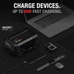 NOCO Boost+Air AX65: 2000A Jump Starter with Air Compressor Tyre Inflator – Starts 8.0L Gas & 6.0L Diesel – 67 SLPM Airflow Inflates 0–40 PSI in 2 Minutes - Image 3