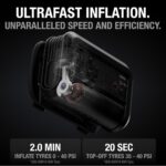 NOCO Boost+Air AX65: 2000A Jump Starter with Air Compressor Tyre Inflator – Starts 8.0L Gas & 6.0L Diesel – 67 SLPM Airflow Inflates 0–40 PSI in 2 Minutes - Image 4