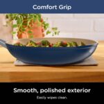 Ninja Ceramic Cookware Set, Extended Life 11-Piece Kitchen Cookware Sets with Comfort Grip, Nonstick Fry Pans, Pots, PTFE Free, Oven & Dishwasher Safe, Stovetop Compatible, Navy Blue, CW49011 - Image 10