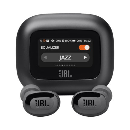 JBL Live Buds 3 - True Wireless Noise-Cancelling Bud-Type Earbuds, 40Hrs Total Playback, Wireless Charging, 6 Mics for Perfect Calls, Multi-Point Connection, IP55 Waterproof and dustproof (Black)