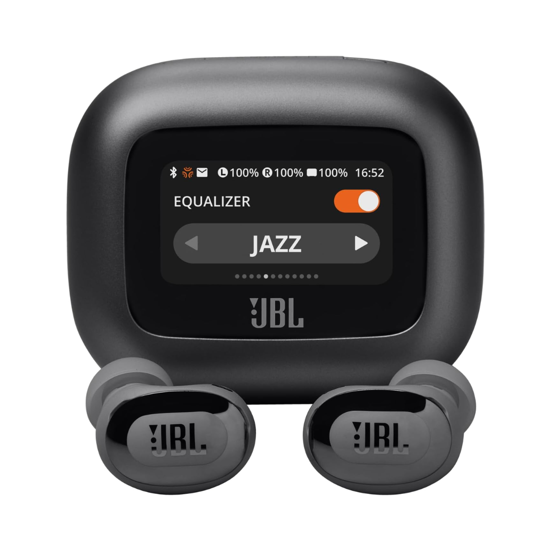 1 JBL Live Buds 3 - True Wireless Noise-Cancelling Bud-Type Earbuds, 40Hrs Total Playback, Wireless Charging, 6 Mics for Perfect Calls, Multi-Point Connection, IP55 Waterproof and dustproof (Black) - Image 1