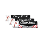 ChapStick Candy Cane Peppermint Lip Balm Tube, Candy Cane Lip Balm and Lip Moisturizer for Lip Care - 0.15 Oz (Pack of 3)
