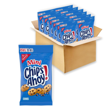 CHIPS AHOY! Mini Original Chocolate Chip Cookies, Big Bag, 12-3 oz Packs