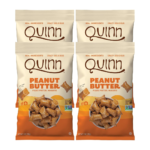Quinn Gluten Free Peanut Butter Filled Pretzel Nuggets - Made with Real Ingredients, Whole Grain Sorghum, Sea Salt, Vegan, Dairy Free, Non-GMO - 7 Oz (Pack of 4)