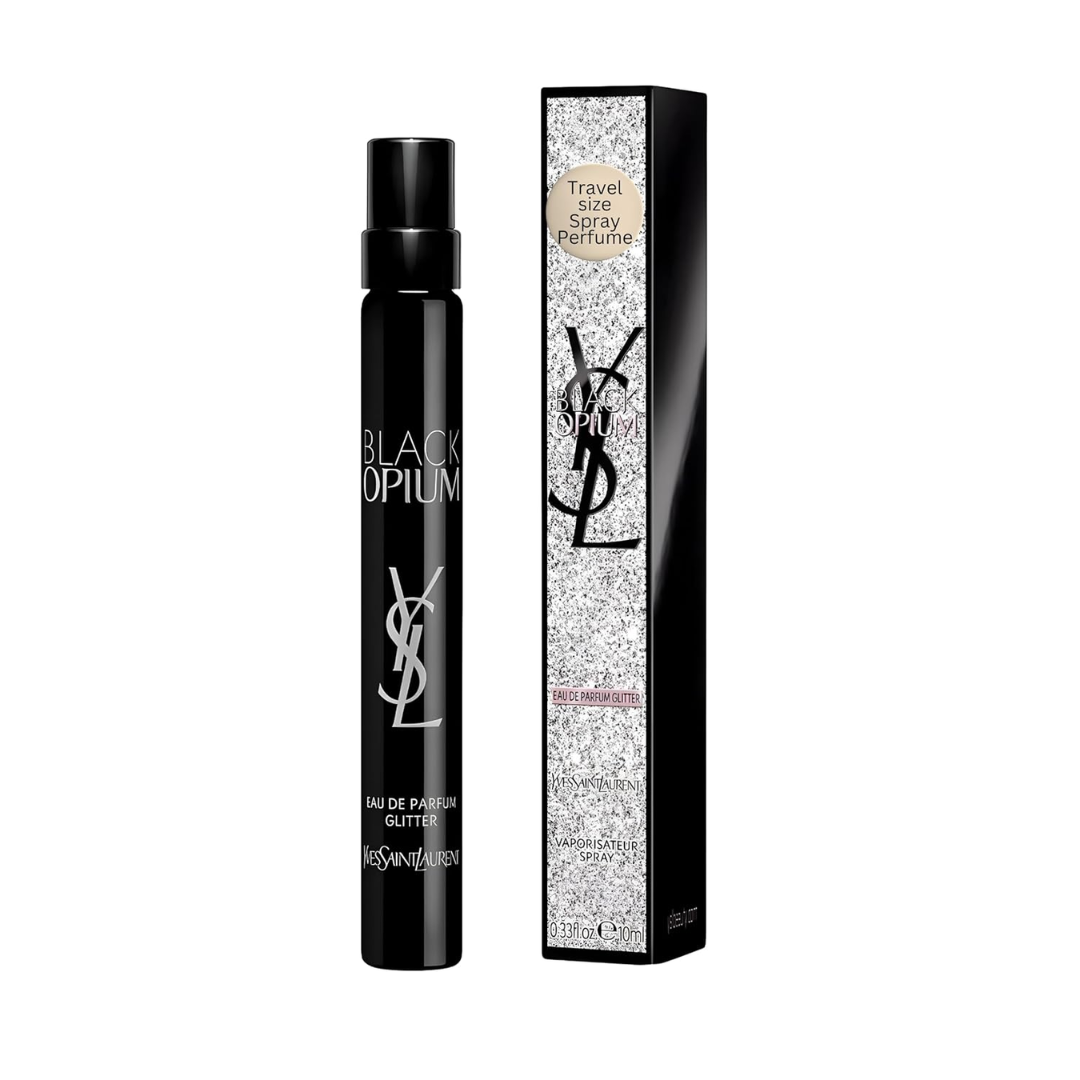 1 Yves Saint Laurent YSL Black Opium Glitter Eau De Parfum for Women - Travel Size 0.33 Fl Oz. - Image 1