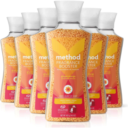 Method Fragrance Booster, Ginger Mango, Keeps Clothes Fresh For Up to 12 weeks, 14.8 Ounces (Pack of 6)