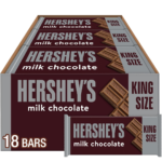 HERSHEY'S Milk Chocolate King Size, Candy Bars, 2.6 oz (18 Count)