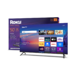 Roku Smart TV 2025 – 50-Inch Select Series, 4K HDR TV – RokuTV with Enhanced Voice Remote – Flat Screen LED Television with Wi-Fi for Streaming Live Local News, Sports, Family Entertainment