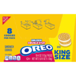 OREO Double Stuf Golden Sandwich Cookies, King Size, 10 Snack Packs (8 Cookies Per Pack) - Image 15