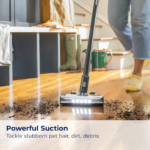 Bissell CleanView XR 200W Lightweight Cordless Vacuum w/Removable Battery, 35-min runtime, Tangle-Free Brush Roll, LED Lights, XL Tank, Dusting & Crevice Tool, Wall Mount, 3789U - Image 3