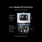 eufy 4K NVR Security Camera System S4 Max, Power Over Ethernet, Wired, 24/7 Recording, Triple Lens Bullet-PTZ Cam, 360° PTZ, Up to 16CH, Cross-Cam Tracking, 8× Auto Zoom, Smart Video Search, 2TB HDD - Image 2