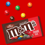 M&M'S Milk Chocolate Candy Sharing Size 3.14-Ounce Pouch 24-Count Box - Image 3