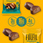 FULFIL Protein Snack Bites, Chocolate Salted Caramel Flavored, Gluten Free with 16g Protein per serving, 7 Bites per Bag (10 Bags) - Image 3