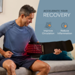 LifePro Red Light Therapy Body Belt - Powerful NIR & Red Light Therapy for Body - Target Discomfort, Accelerate Recovery, & Improve Athletic Performance - with Red, NIR, Pulse, and Intensity Settings - Image 3