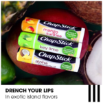 ChapStick Lip Care Set, Tropical Paradise Collection 3-Pack – Mango Sunrise, Key Lime & Aloha Coconut Lip Balm, 0.15 Oz Ea - Image 3