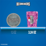 ICE BREAKERS Ice Cubes Raspberry Sorbet Flavored Sugar Free Chewing Gum Bottles, 3.24 oz (6 Count, 40 Pieces) - Image 4