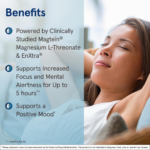 Jarrow Formulas Magnesium L-Threonate, MagMind Productivity, High Absorption Magnesium, Brain Supplements for Memory and Focus, 60 Veggie Capsules, Up to a 30 Day Supply - Image 4