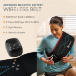 LifePro Red Light Therapy Body Belt - Powerful NIR & Red Light Therapy for Body - Target Discomfort, Accelerate Recovery, & Improve Athletic Performance - with Red, NIR, Pulse, and Intensity Settings - Image 4