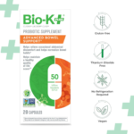 Bio-K+ Advanced Bowel Support Probiotic – 50 Billion CFU – Vegan, Gluten-Free, Non-GMO – Supports Digestive Health & Regularity – for Men & Women – 20 Capsules - Image 4