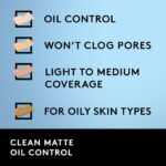 CoverGirl Clean Oil Control Liquid Makeup, Creamy Beige 550, 1.0 Ounce Bottle - Image 4