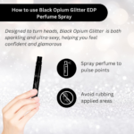 Yves Saint Laurent YSL Black Opium Glitter Eau De Parfum for Women - Travel Size 0.33 Fl Oz. - Image 4