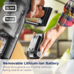 Bissell CleanView XR 200W Lightweight Cordless Vacuum w/Removable Battery, 35-min runtime, Tangle-Free Brush Roll, LED Lights, XL Tank, Dusting & Crevice Tool, Wall Mount, 3789U - Image 5