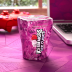 ICE BREAKERS Ice Cubes Raspberry Sorbet Flavored Sugar Free Chewing Gum Bottles, 3.24 oz (6 Count, 40 Pieces) - Image 5