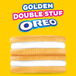 OREO Double Stuf Golden Sandwich Cookies, King Size, 12 Snack Packs (8 Cookies Per Pack) - Image 5