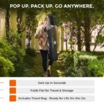 POP 'N GO PLAYPEN - Indoor & Outdoor Baby Playpen for Babies and Toddlers - Baby Beach Tent, Foldable, Portable W/Canopy, Travel Bag, & Mosquito Net - Pop Up Pack and Play Tent (Lavender) - Image 7