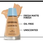 COVERGIRL Clean Matte Liquid Foundation, Perfect Beige 548, Pack of 1 - Image 6