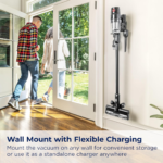 Bissell CleanView XR 200W Lightweight Cordless Vacuum w/Removable Battery, 35-min runtime, Tangle-Free Brush Roll, LED Lights, XL Tank, Dusting & Crevice Tool, Wall Mount, 3789U - Image 7