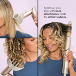 Shark HD435 FlexStyle Air Styling & Drying System, Powerful Hair Blow Dryer & Multi-Styler with Auto-Wrap Curlers, Curl-Defining Diffuser, Oval Brush, & Concentrator Attachment, Stone - Image 6