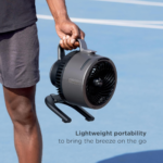 Shark FlexBreeze HydroGo Fan + Car Charger — Ultra-powerful portable fan that mists indoors & outdoors, 5 speeds, 2 bonus modes, & evaporative misting, Blueberry, FA052QBL - Image 6