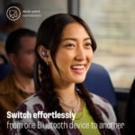 JBL Live Buds 3 - True Wireless Noise-Cancelling Bud-Type Earbuds, 40Hrs Total Playback, Wireless Charging, 6 Mics for Perfect Calls, Multi-Point Connection, IP55 Waterproof and dustproof (Black) - Image 7