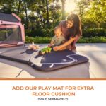 POP 'N GO PLAYPEN - Indoor & Outdoor Baby Playpen for Babies and Toddlers - Baby Beach Tent, Foldable, Portable W/Canopy, Travel Bag, & Mosquito Net - Pop Up Pack and Play Tent (Lavender) - Image 9