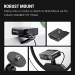 Elgato Facecam Pro, True 4K60 Ultra HD Webcam for Live Streaming, Gaming, Video Calls, Sony Sensor, Advanced Light Correction, DSLR Style Control, Wide Angle, works with OBS, Teams, Zoom, PC/Mac - Image 8